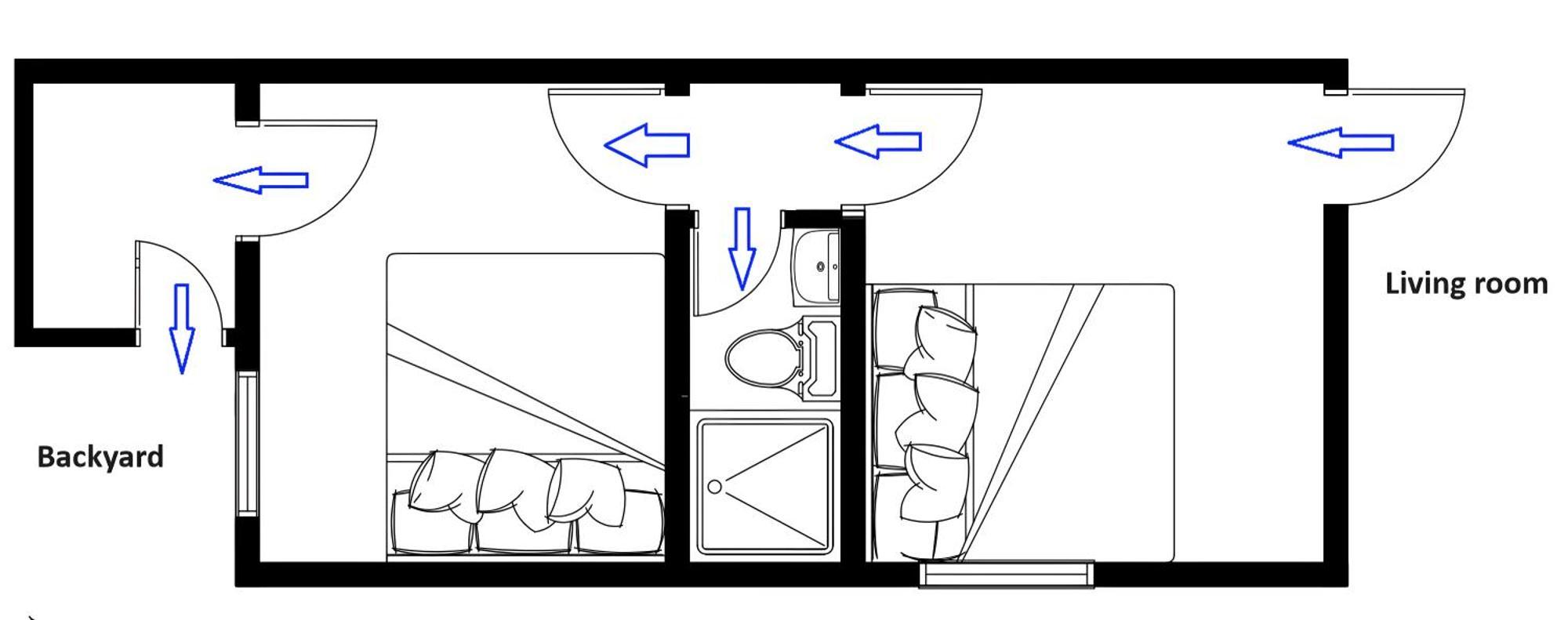 Budget Quad Room With En Suite Bathroom 36B 多伦多 外观 照片